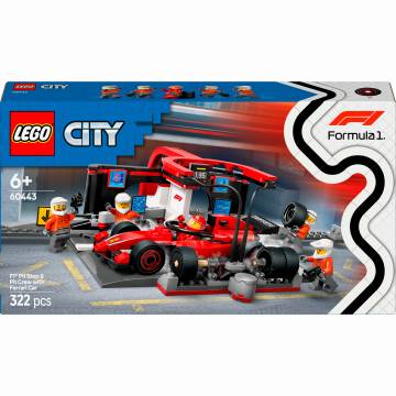 Конструктор LEGO City Піт-стоп і піт-екіпаж F1 з болідом Ferrari (60443) Конструктор LEGO City Піт-стоп і піт-екіпаж F1 з болідом Ferrari (60443)