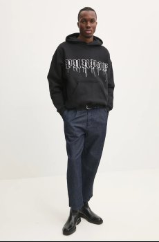 Хлопковая кофта PURPLE BRAND HWT FLEECE PO HOODY