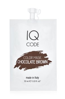 Тонирующая маска для волос IQ code Color Mask Темный шоколадный (Chocolate Brown), 30 мл