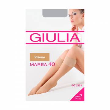 Гольфы женские Giulia Marea Gambaletto классические, 40 DEN, Visone, 2 пары Гольфы женские Giulia Marea Gambaletto классические, 40 DEN, Visone, 2 пары