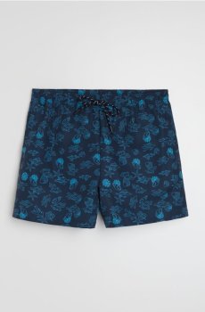 Плавки з принтом - темно-синій