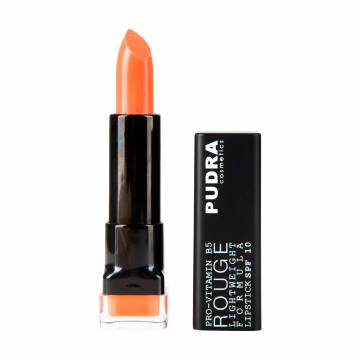 Помада для губ Pudra Cosmetics Rouge Lightweight Formula Lipstick SPF10 с провитамином B5, 01 Cream Orange, 4.5 мл Помада для губ Pudra Cosmetics Rouge Lightweight Formula Lipstick SPF10 с провитамином B5, 01 Cream Orange, 4.5 мл