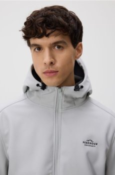 Reserved - Куртка софтшелл с капюшоном - світло-сірий - 474HM-09X