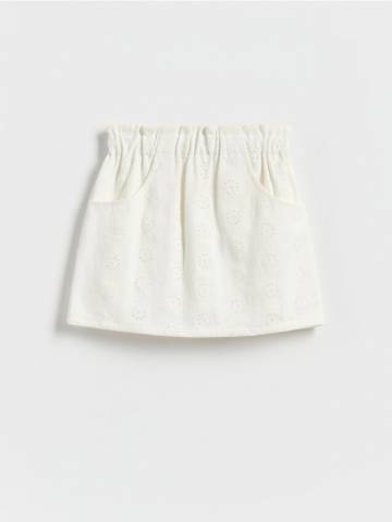 Reserved - GIRLS` SKIRT - кремовий - 410DA-01X Reserved - GIRLS` SKIRT - кремовий - 410DA-01X