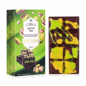 SPA-мыло UTerra native Дубайский шоколад с фисташковым сорбетом, 100 г SPA-мыло UTerra native Дубайский шоколад с фисташковым сорбетом, 100 г
