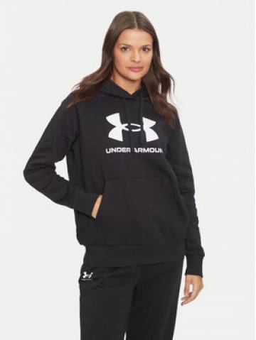 Under Armour Світшот Ua Rival Fleece Big Logo 1379501 Чорний Loose Fit Under Armour Світшот Ua Rival Fleece Big Logo 1379501 Чорний Loose Fit