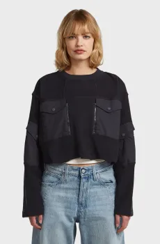 Женский черный свитшот Multi Черный M G-Star RAW D27168,E312