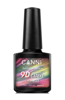 Гель-лак Canni Gel Color System 9D Cat Eye Soak-off UV&LED 08, 7.3 мл