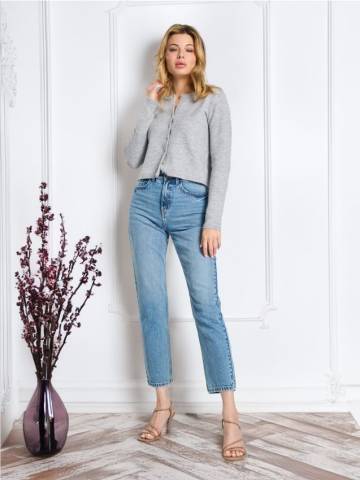 Джинси mom fit - синій Джинси mom fit - синій