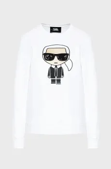 Женский белый свитшот Ikonik Белый M Karl Lagerfeld 210W1820