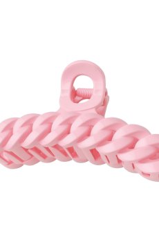 Заколка-краб для волос, волнистая, розовая, 1 шт (E25092641)