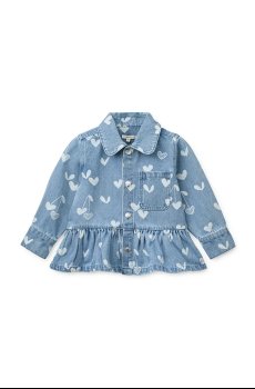 Детская джинсовая куртка Liewood Kenza Printed Denim Overshirt
