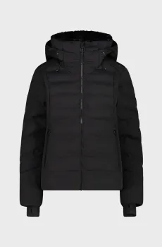 Женская черная куртка FIX HOOD FEEL WARM Черный 38 CMP 34W4406-U901