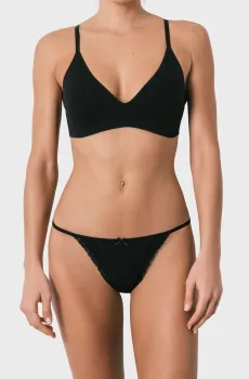 Женские черные трусики Черный XS womensecret 873043