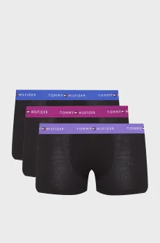 Мужские черные боксеры (3 шт) TRUNK Черный XL Tommy Hilfiger UM0UM02763