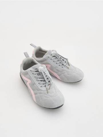 Reserved - LADIES` SNEAKERS - світло-сірий - 058FW-09X Reserved - LADIES` SNEAKERS - світло-сірий - 058FW-09X