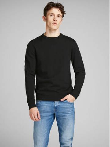 Jack&Jones Светр Basic 12137190 Чорний Regular Fit Jack&Jones Светр Basic 12137190 Чорний Regular Fit
