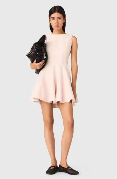 Женское пудровое твидовое платье Розовый 36 MAJE MFPRO04803_Pink