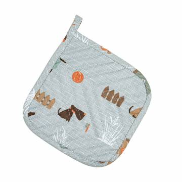 Прихватка кухонная Home Line Гав-гав, серая, 20*20 см (полупанама) (178504) Прихватка кухонная Home Line Гав-гав, серая, 20*20 см (полупанама) (178504)