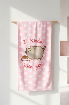 Рушник Pusheen the Cat - пастельний рожевий