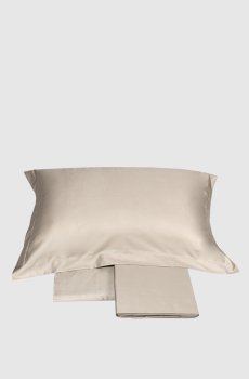 Бежевый комплект постельного белья TRECENTO из хлопка