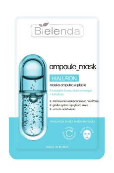 Ампульная тканевая маска для лица Bielenda Ampoule Mask Hyaluron Sheet Mask Ampoule, 1 шт