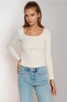 Блузка - нюдовий