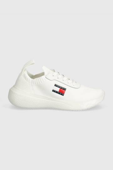 Кроссовки Tommy Jeans TJW KNIT RUNNER цвет белый EN0EN02564 Кроссовки Tommy Jeans TJW KNIT RUNNER цвет белый EN0EN02564