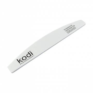 Пилка для ногтей Kodi Professional 220/220 грит полумесяц, белая, 178*28*4 мм Пилка для ногтей Kodi Professional 220/220 грит полумесяц, белая, 178*28*4 мм