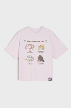 Бавовняна футболка з принтом Pusheen the Cat - Фіолетовий