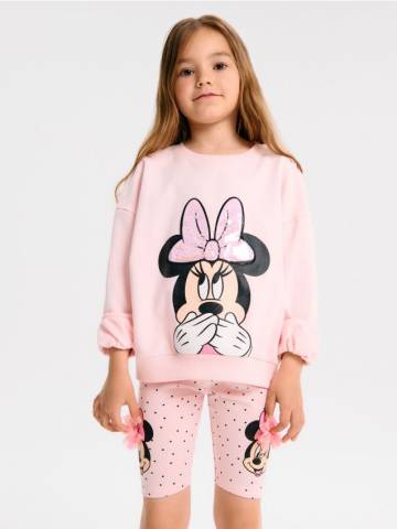 Короткі легінси Minnie Mouse - пастельний рожевий Короткі легінси Minnie Mouse - пастельний рожевий
