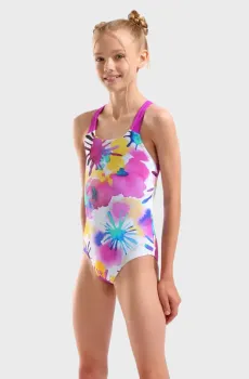 Детский розовый купальник с узором SPRAYING Розовый 8 Arena 010720-815