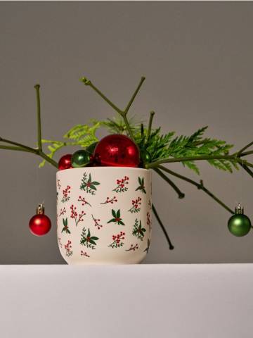 Горщик для квітів - кремовий