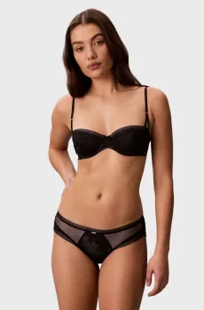 Женский черный бюстгальтер Черный 34B Calvin Klein LV00QF8630