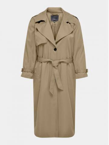 ONLY Carmakoma Тренч Chloe 15310056 Бежевий Regular Fit ONLY Carmakoma Тренч Chloe 15310056 Бежевий Regular Fit