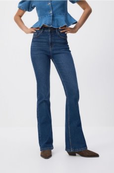 Reserved - Джинси flare - темно-синій - 752FZ-59J