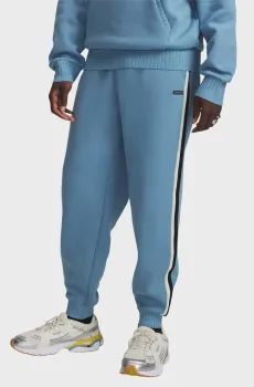 Мужские голубые спортивные штаны UA Icon Heavy Rib Jogger Голубой L Under Armour 6005696-418