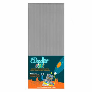 Набір стрижнів для 3D-ручки 3Doodler Start Сірий (3DS-ECO08-GREY-24) Набір стрижнів для 3D-ручки 3Doodler Start Сірий (3DS-ECO08-GREY-24)