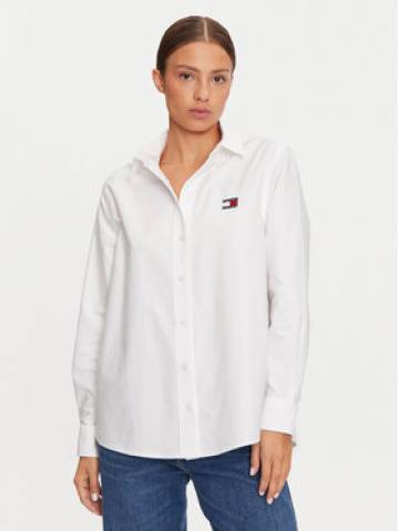 Tommy Jeans Сорочка DW0DW19709 Білий Relaxed Fit Tommy Jeans Сорочка DW0DW19709 Білий Relaxed Fit