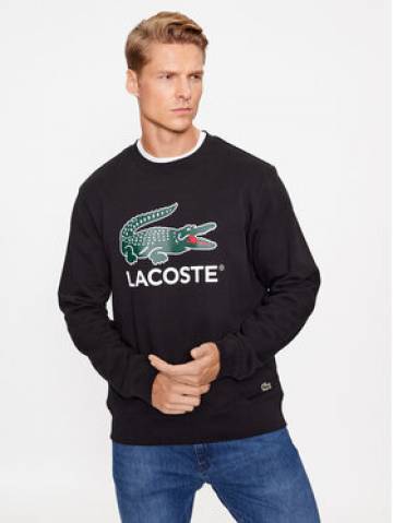 Lacoste Світшот SH1281 Чорний Classic Fit Lacoste Світшот SH1281 Чорний Classic Fit