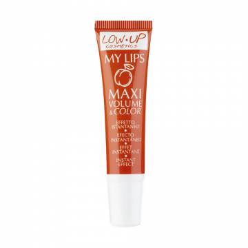 Блеск для увеличения объема губ Low Up Cosmetics My Lips Maxi Volume & Color Персик, 10 мл Блеск для увеличения объема губ Low Up Cosmetics My Lips Maxi Volume & Color Персик, 10 мл