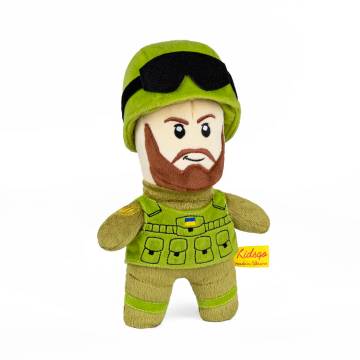 Мяка іграшка Солдат ЗСУ з бородою KidsQo 25 см (KD704) Мяка іграшка Солдат ЗСУ з бородою KidsQo 25 см (KD704)