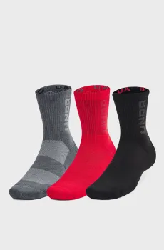 Носки (3 пары) UA 3-Maker Mid-Crew Разноцветный 47.5-50.5 Under Armour 1373084-601