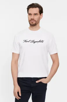 Мужская белая футболка Белый XXL Karl Lagerfeld 541221.755403;10