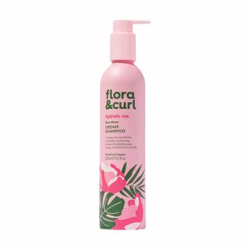 Увлажняющий шампунь для волос Flora & Curl Hydrate Me Rose Water Honey Cream Shampoo, 300 мл Увлажняющий шампунь для волос Flora & Curl Hydrate Me Rose Water Honey Cream Shampoo, 300 мл