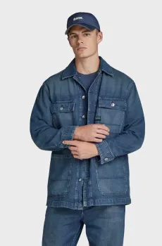 Мужская синяя джинсовая куртка Chore Синий S G-Star RAW D23956,D541