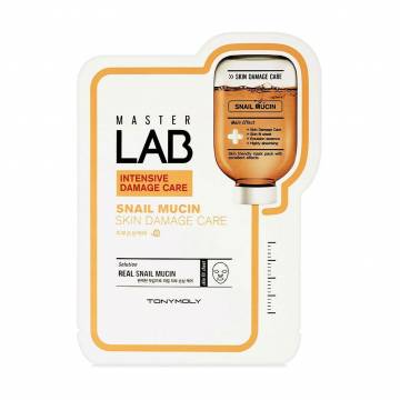 Тканевая маска для лица Tony Moly Master Lab Snail Mucin Mask с муцином улитки, 19 г Тканевая маска для лица Tony Moly Master Lab Snail Mucin Mask с муцином улитки, 19 г