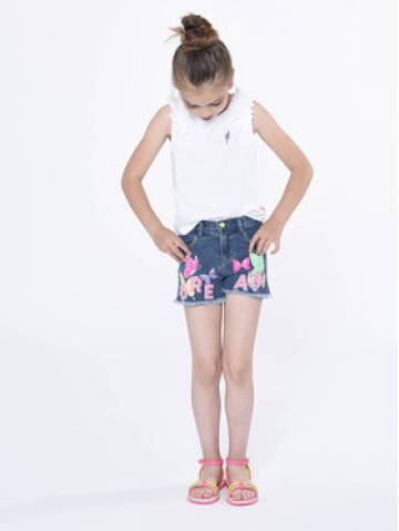 Billieblush Джинсові шорти U14644 Голубий Regular Fit