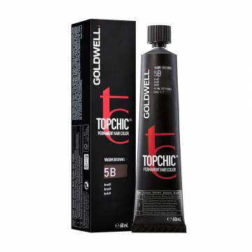 Стойкая профессиональная краска для волос Goldwell Topchic Permanent Hair Color 5B Brazil, 60 мл Стойкая профессиональная краска для волос Goldwell Topchic Permanent Hair Color 5B Brazil, 60 мл