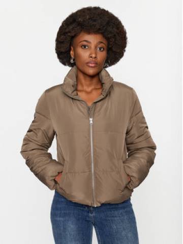 JDY Пуховик 15213591 Коричневий Regular Fit JDY Пуховик 15213591 Коричневий Regular Fit